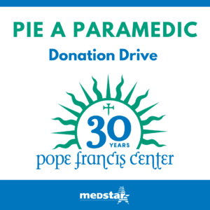 Pie a Paramedic Donation Drive for the Pope Francis Center